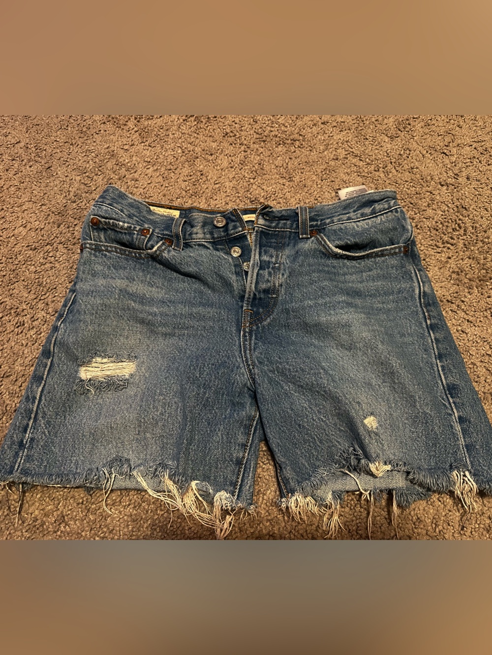Levi's 100% cotton wedgie cutoff shorts